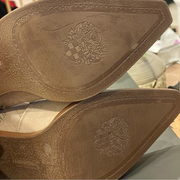 Vince Camuto x Almost Ready Winndie Heeled Boots in Truffle Taupe in box - Picture 9 of 11